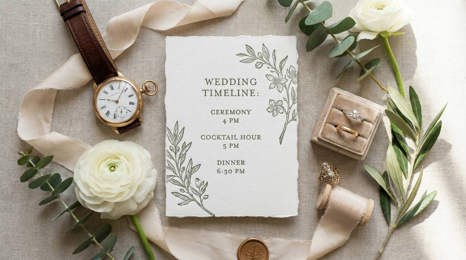 How to Create a Wedding Timeline for Better Photos