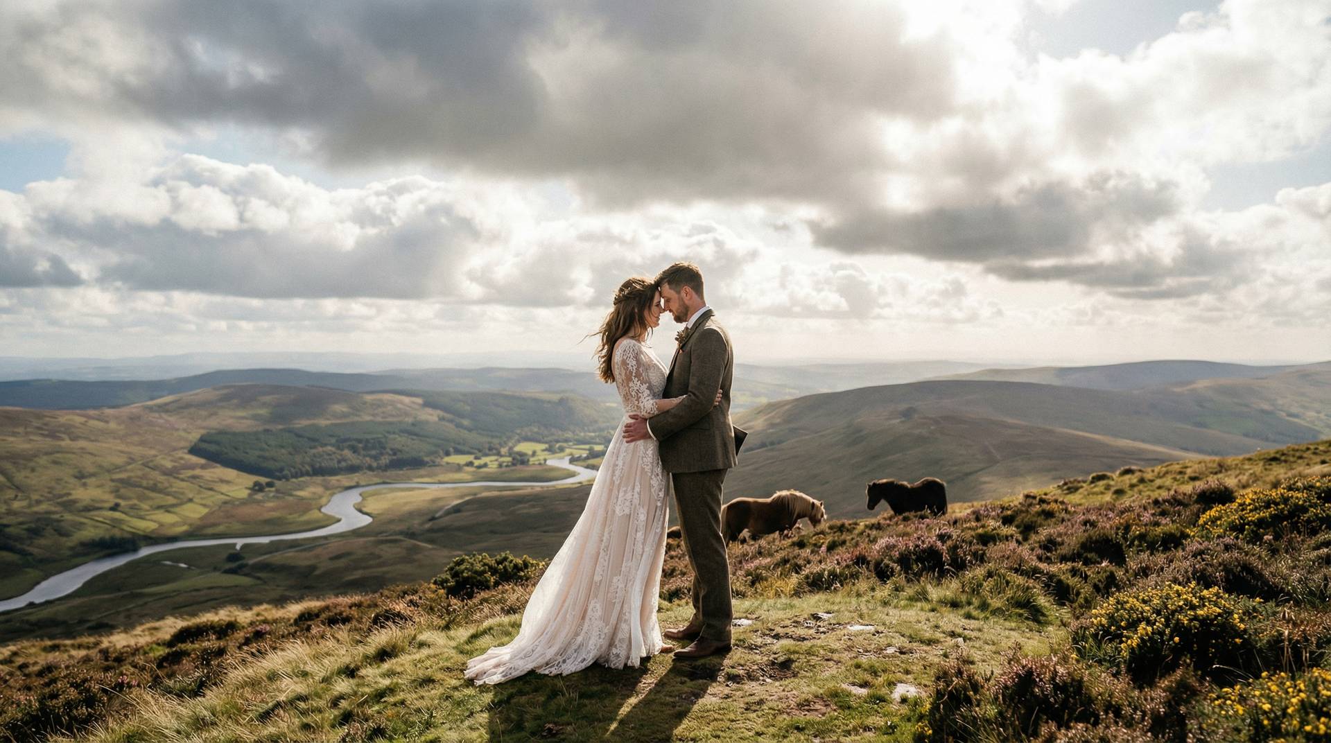 Wedding photography in Powys