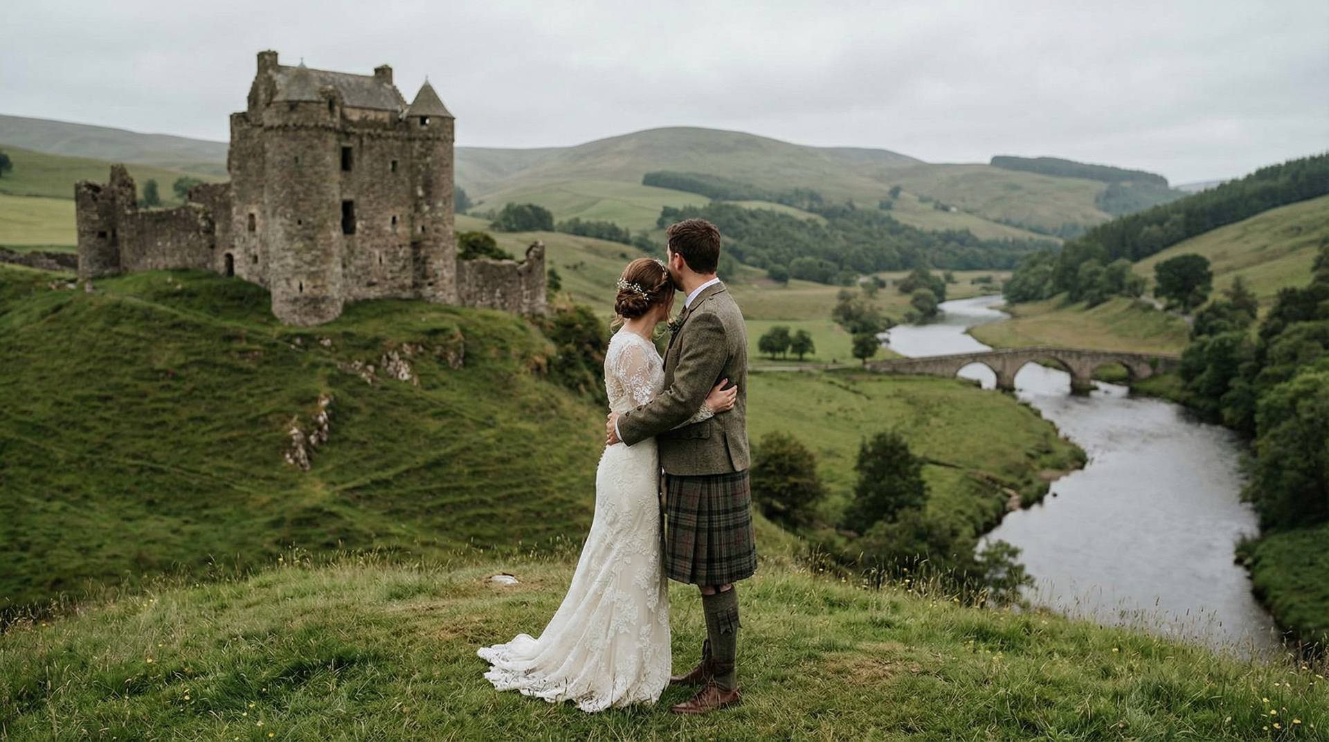 Wedding photography in Peebles