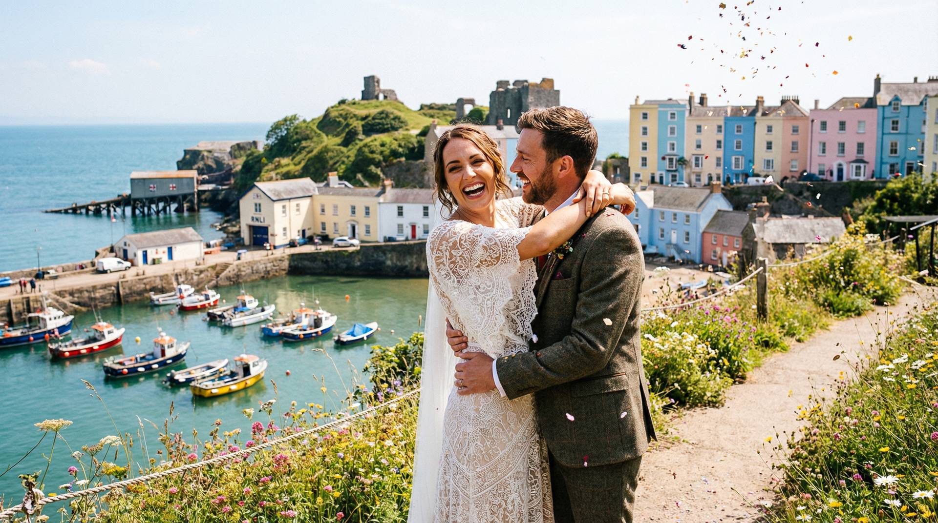 Wedding photography in Tenby