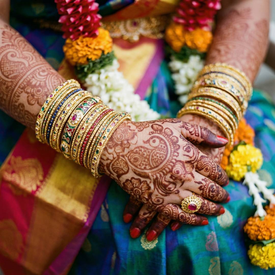 Vibrant Mandap ceremony details
