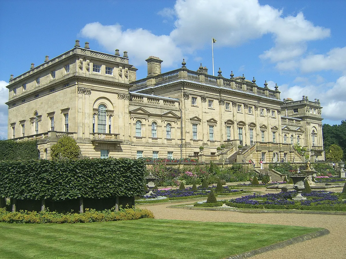 Harewood House from the garden, near Leeds